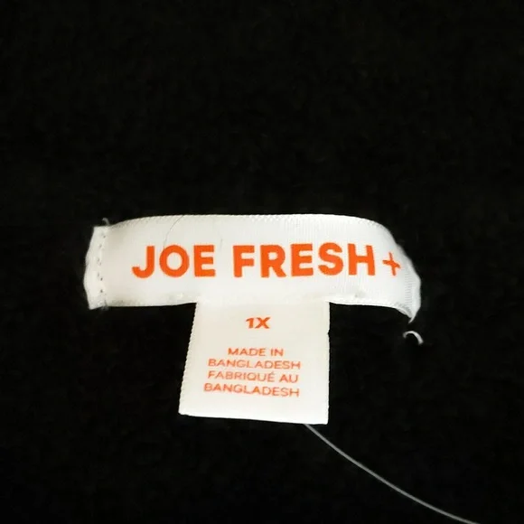 Joe Fresh| NWT Black Crew Neck Sweater Some Recycled Materials - Picture 7 of 13